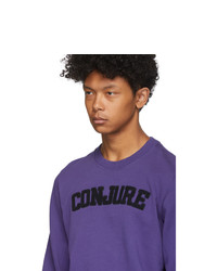 Wales Bonner Purple Conjure Varsity Sweatshirt