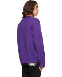 DSQUARED2 Purple Icon Cool Sweatshirt