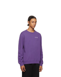 Off-White Purple Logo Regular Sweatshirt