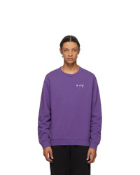 Off-White Purple Logo Regular Sweatshirt