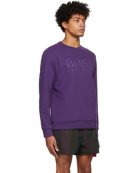 BOSS Purple Logo Sweatshirt