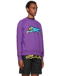 Icecream Purple Running Dog Sweatshirt