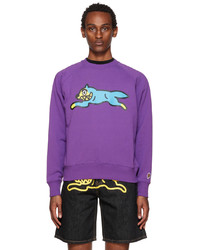 Icecream Purple Running Dog Sweatshirt