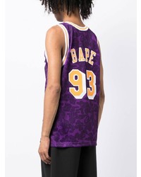 A Bathing Ape Lakers Print Detail Tank Top