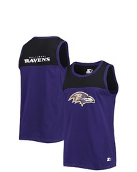 STARTE R Purpleblack Baltimore Ravens Team Touchdown Fashion Tank Top At Nordstrom