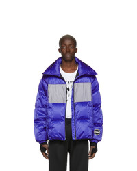 Colmar A.G.E. By Shayne Oliver Blue And Silver Down Colorblocked Jacket