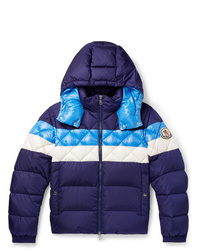 Moncler Janvry Slim Fit Colour Block Quilted Shell Hooded Down 