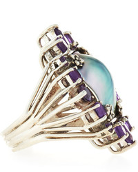 Stephen Dweck Amethyst Mabe Pearl Cocktail Ring