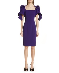 Badgley Mischka Collection Origami Sleeve Cocktail Dress