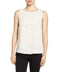 Nic+Zoe Crossover Pleat Front Top