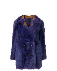 Violet Shearling Coat