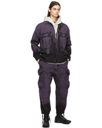 Nemen Purple Mando Cargo Coach Jacket