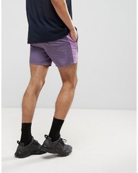 Asos Slim Runner Shorts With Contrast Side Stripe In Purple