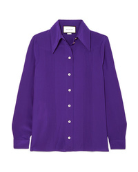 Violet Silk Dress Shirt