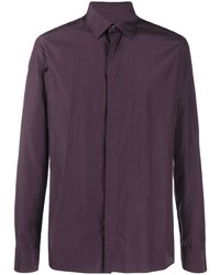 Violet Silk Long Sleeve Shirt