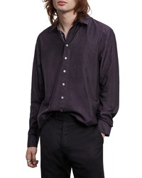 John Varvatos Classic Fit Cotton Silk Button Up Shirt