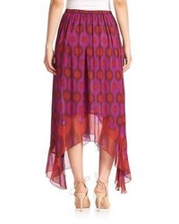 Diane von Furstenberg Louella Asymmetrical Silk Skirt