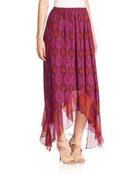 Diane von Furstenberg Louella Asymmetrical Silk Skirt