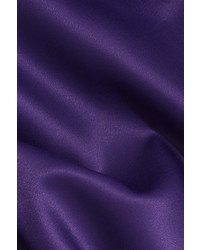 Pallas Satin Turtleneck Top Purple