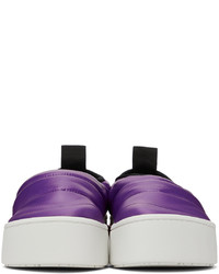 Marni Purple Paw Quilted Slip On Low Sneakers