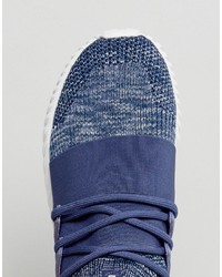 adidas tubular primeknit blue spice
