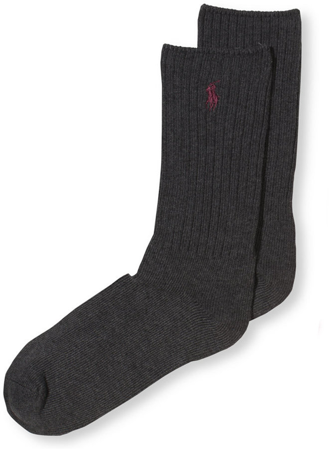 Polo Ralph Lauren Crew Socks, $12 | Macy's | Lookastic