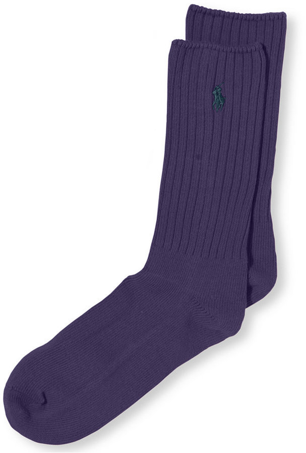 purple polo socks