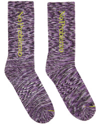 Aries Purple No Problemo Space Dye Socks