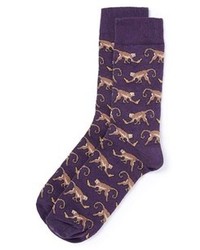 Topman Monkey Pattern Socks