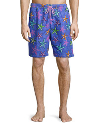 Violet Star Print Swim Shorts