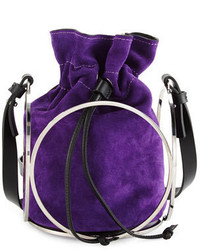 Violet Suede Bucket Bag