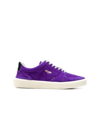 Violet Suede Low Top Sneakers
