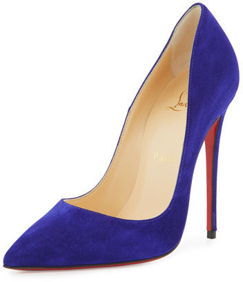 Christian Louboutin 'So Kate' 120mm stripped patent leather pumps