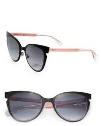 Fendi 52mm Notched Cat Eye Metal Sunglasses