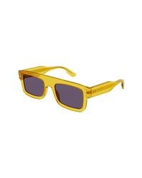 Gucci 53mm Square Sunglasses In Yellow At Nordstrom