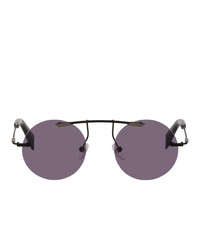Yohji Yamamoto Black Yy7011 Sunglasses
