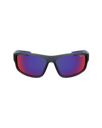 Nike Brazen Fuel 62mm Oversize Wraparound Sunglasses