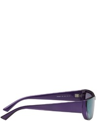 Balenciaga Purple Shield Sunglasses