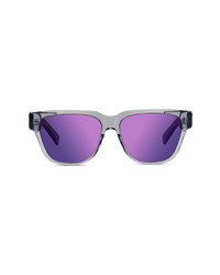 DIOR Xtrem 57mm Mirrored Square Sunglasses