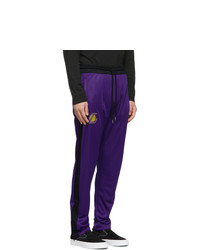 Marcelo Burlon County of Milan Purple And Black Nba Edition La Lakers Track Pants
