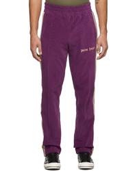 Palm Angels Purple Corduroy Track Pants