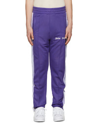 Palm Angels Purple Logo Track Pants