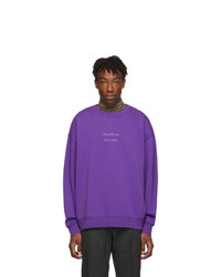Acne Studios Acne S Purple Fyola Logo Sweatshirt