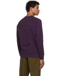 MAISON KITSUNÉ Purple Fox Head Patch Sweatshirt