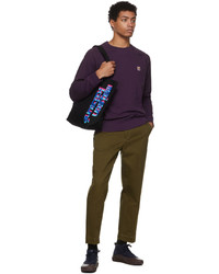 MAISON KITSUNÉ Purple Fox Head Patch Sweatshirt