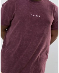Puma Plus Towelling T Shirt In Purple To Asos 57533304