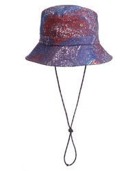 Open Edit Paint Splatter Cotton Bucket Hat In Red Multi Galaxy At Nordstrom