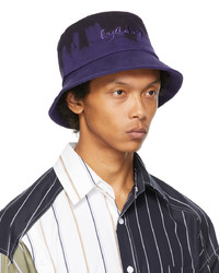 Feng Chen Wang Purple Black Tie Dye Bucket Hat