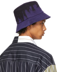 Feng Chen Wang Purple Black Tie Dye Bucket Hat