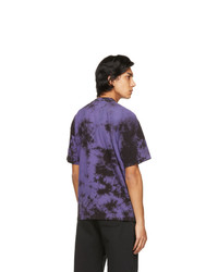 Psychworld Purple And Black Iridescent Logo T Shirt